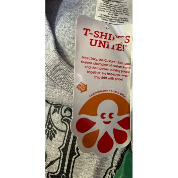 I Heart Roller Derby T-Shirt Youth L New Graphic Tee Custom Ink Tag Attached - Picture 7 of 14